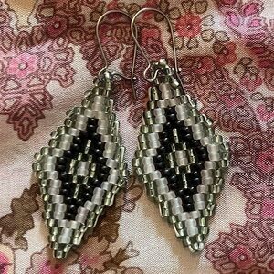 HAND CRAFTED BOHEMIAN BEADED EARRINGS *NEW *JAPANESE GLASS BEADS *LIGHTWEIGHT